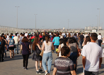 İlk Avropa Oyunlarının bağlanış mərasiminə dəqiqələr qalır. Bakı, Azərbaycan, 28 iyun 2015